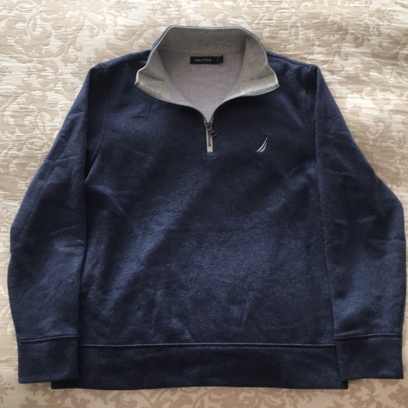 COPY - Nautica Fleece Pullover Half-zip Sweater - Picture 3 of 4